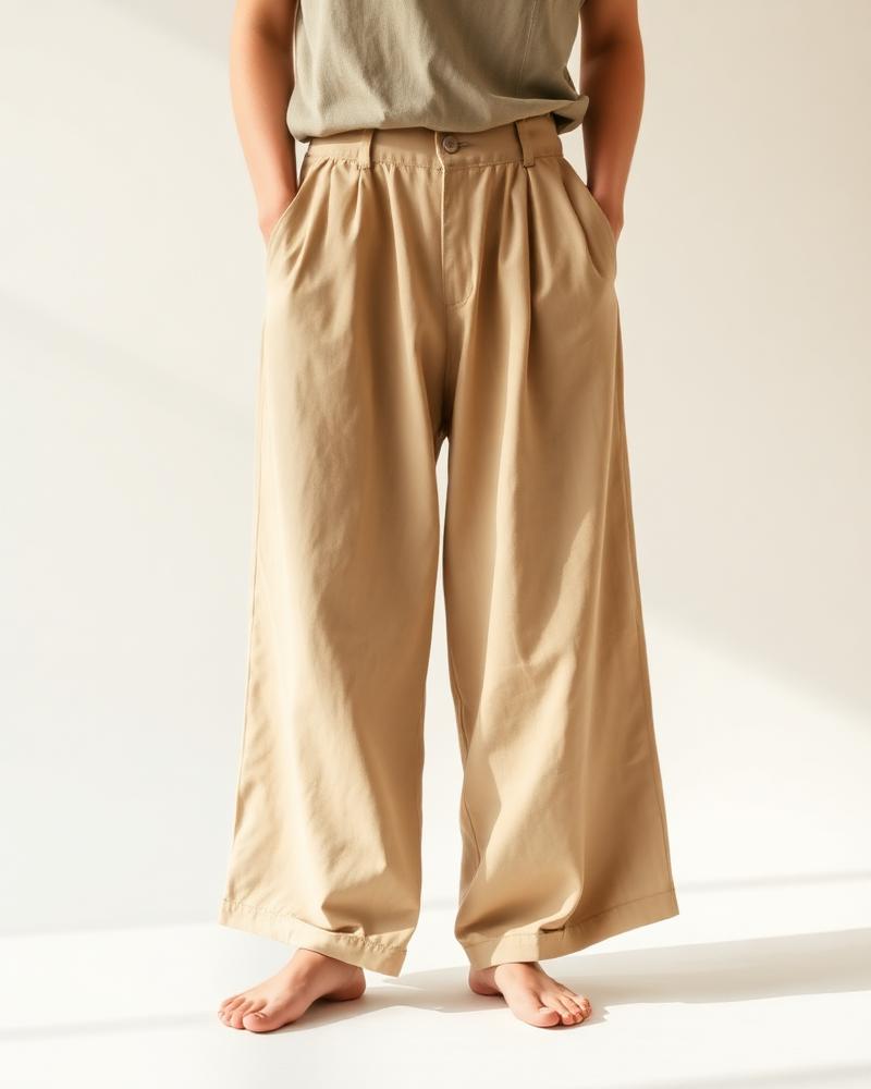 Pantalone ampio in cotone