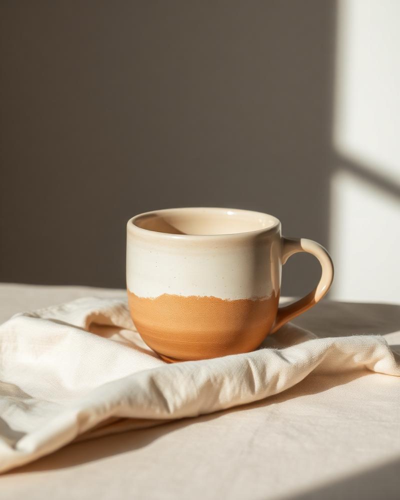 Tazza smalto naturale